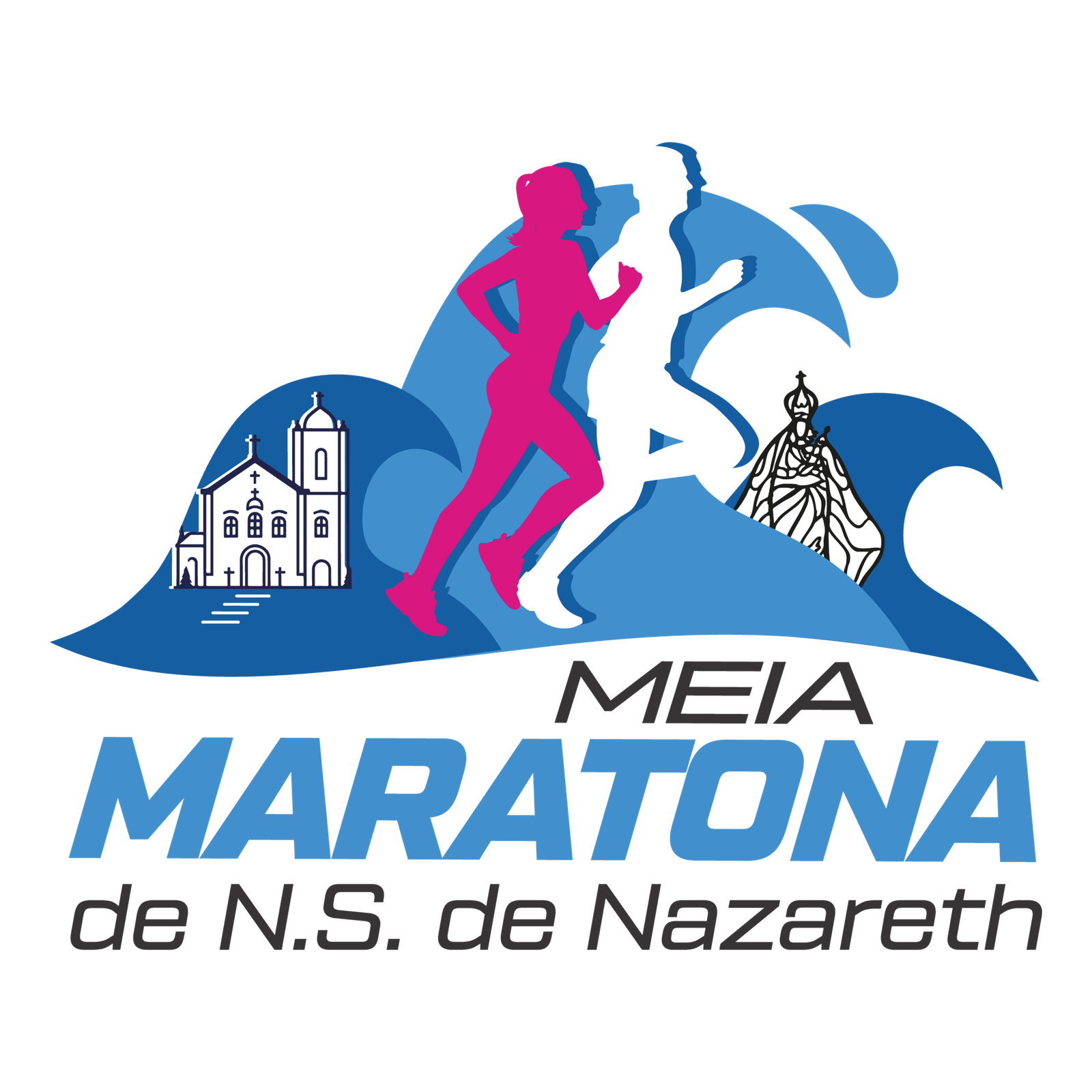 Logo Meia Maratona NS Nazareth